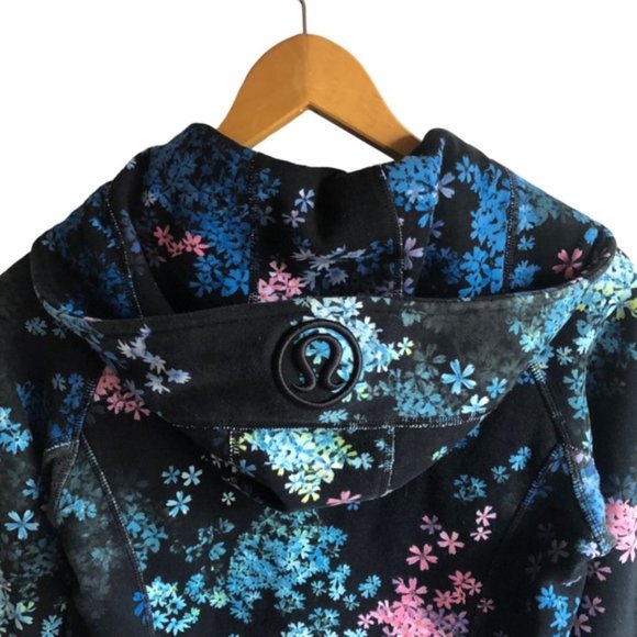 Lululemon Scuba Hoodie *Stretch US 4 Petal Pop Multi / Fresh Teal Lined - Picture 5 of 16